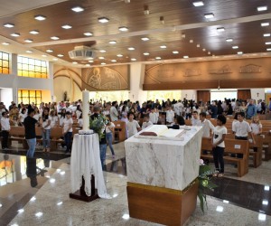 Festa da Primeira Eucaristia na igreja Matriz