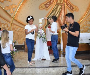 Festa da Primeira Eucaristia na igreja Matriz