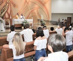 Festa da Primeira Eucaristia na igreja Matriz