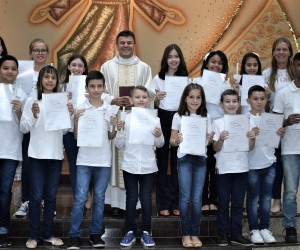 Festa da Primeira Eucaristia na igreja Matriz