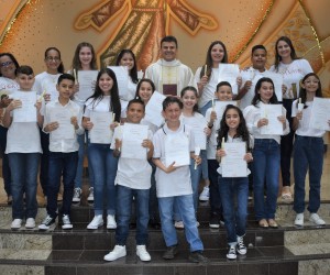 Festa da Primeira Eucaristia na igreja Matriz