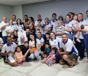 Na casa do casal Cleiton Giraldi e Letícia