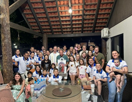 Na casa da família do Sérgio e Josi Palmasola