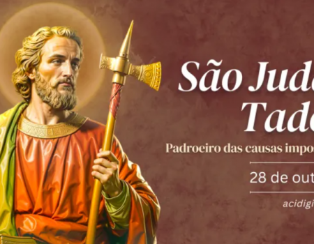 Hoje é celebrado são Judas Tadeu, padroeiro das causas impossíveis Hoje é celebrado são Judas Tadeu, padroeiro das causas impossíveis
